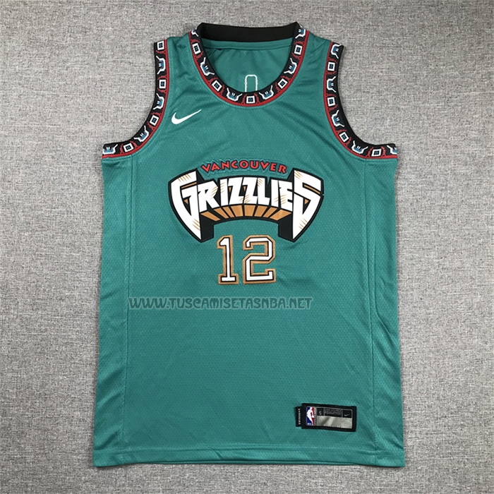 Camiseta Ja Morant NO 12 Nino Memphis Grizzlies Classic Retro Verde